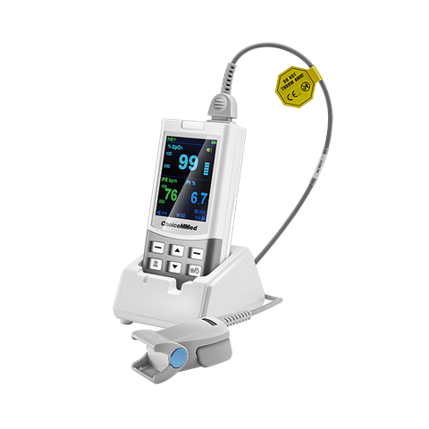 MD300M ChoiceMed Soporte cargador para pulsioxímetro manual con sensor