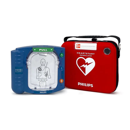 Philips HeartStart HS1 defibrillator og slank bæretaske