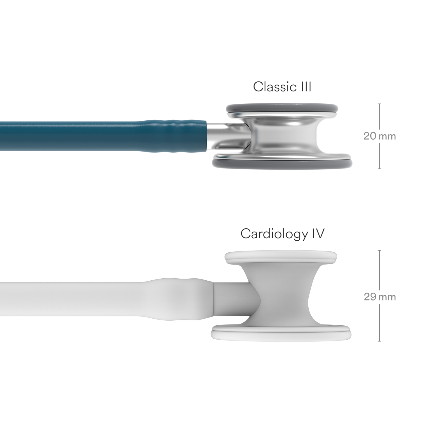 3M™ Littmann® Classic III™ Stethoskop zur Überwachung, 5623, karibikblauer Schlauch, 69 cm