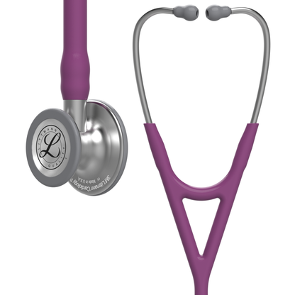 Stetoskop 3M™ Littmann® Cardiology IV™ Diagnostic, standardna zaključna obdelava membranskega nastavka, vijolična cev, koren in slušalke iz nerjavnega jekla, 68,5 cm, 6156