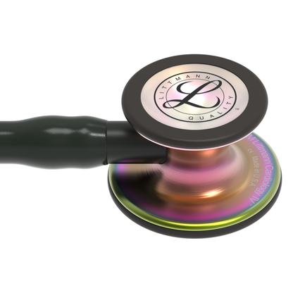 Stéthoscope de diagnostic 3M™ Littmann® Cardiology IV™, tubulure noire, Rainbow Edition, 69 cm, 6165