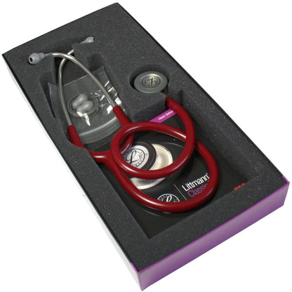 Fonendoscopio para monitorización 3M™ Littmann® Classic III™, tubo color granate, 68,5 cm, 5627