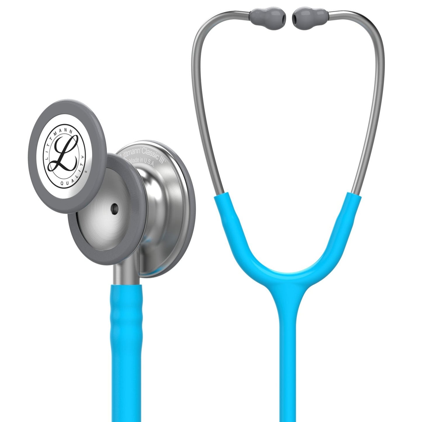 3M™ Littmann® Classic III™ -stetoskooppi, tarkkailuun, turkoosi letkusto, 27 tuumaa, 5835