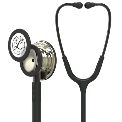 Stetoskop 3M™ Littmann® Classic III™ Monitoring, zaključna obdelava membranskega nastavka v barvi šampanjca, črna cev, slušalke in osnova v temni barvi, 68,5 cm, 5861