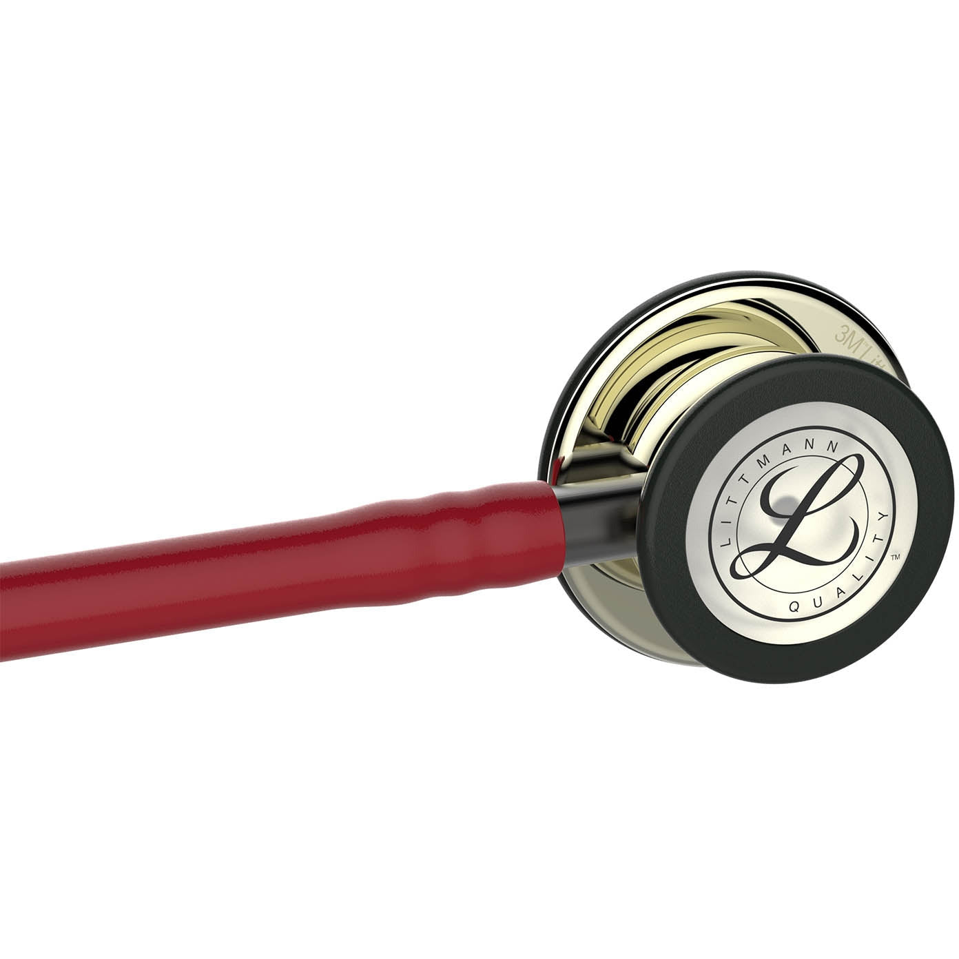Stetoskop 3M™ Littmann® Classic III™ Monitoring, zaključna obdelava membranskega nastavka v barvi šampanjca, bordo rdeča cev, slušalke in osnova v temni barvi, 68,5 cm, 5864