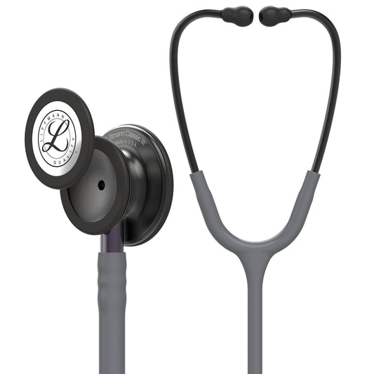 Littmann Classic III Monitoring Stethoscope: Smoke & Gray - Violet Stem 5873 - 