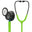 3M™ Littmann® Classic III™ Stethoskop zur Überwachung, 5875, Smoke-Finish Bruststück, limonengrüner Schlauch, blauer Schlauchanschluss und rauchfarbener Ohrbügel, 69 cm