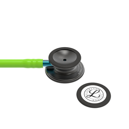 Stetoskop 3M™ Littmann® Classic III™ Monitoring, membranski nastavek temne barve, cev v barvi limete, modra osnova in temne slušalke, 68,5 cm, 5875
