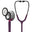 3M™ Littmann® Classic III™ Stethoskop zur Überwachung, 5960, hochglanzpoliertes Bruststück, pflaumenfarbener Schlauch, pinkfarbener Schlauchanschluss und rauchfarbene Ohrbügel, 69 cm