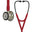 3M™ Littmann® Cardiology IV™ -stetoskooppi, diagnostinen, samppanjanvärinen rintakappale ja suppilo, viininpunainen letkusto ja savunvärinen viimeistely kuuntelukaarissa, 27 tuumaa, 6176