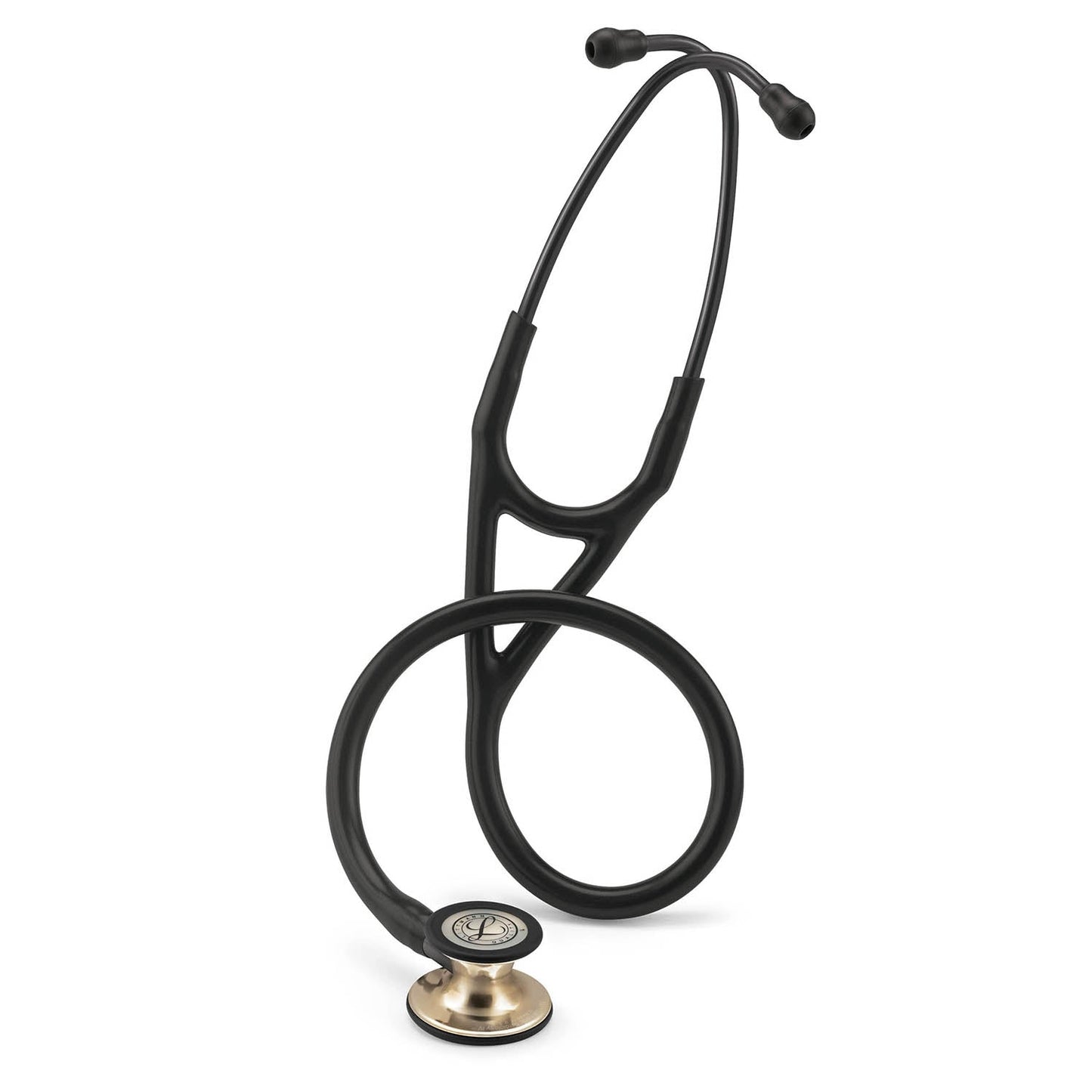 Stéthoscope de diagnostic 3M™ Littmann® Cardiology IV™, tubulure noire, Édition Champagne, 69 cm, 6179