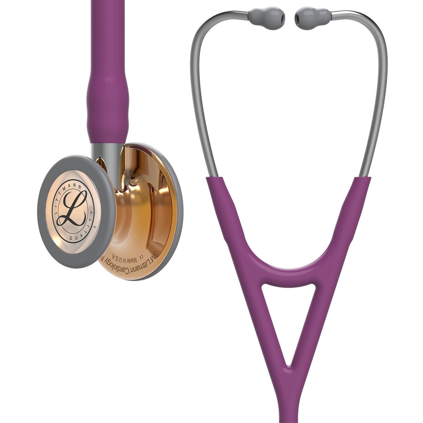 Littmann Cardiology IV Diagnostic Stethoscope: High Polish Copper & Plum - 6181