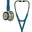 3M™ Littmann® Cardiology IV™ -stetoskooppi, diagnostinen, samppanjanvärinen rintakappale ja suppilo, petrolinsininen letkusto ja savunvärinen viimeistely kuuntelukaarissa, 27 tuumaa, 6190