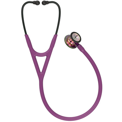 Stetoskop 3M™ Littmann® Cardiology IV™ Diagnostic, mavrični membranski nastavek, vijolična cev, vijoličen koren in črne slušalke, 68,5 cm, 6205