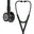 Stetoskop 3M™ Littmann® Cardiology IV™ Diagnostic, črn membranski nastavek visoki sijaj, črna cev, črn koren in slušalke, 68,5 cm, 6232