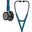 3M™ Littmann® Cardiology IV™ -stetoskooppi, diagnostinen, kiiltävä savunvärinen rintakappale, petroolinvärinen letkusto, peilipintainen suppilo ja savunväriset kuuntelukaaret, 27 tuumaa, 6234
