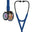 3M™ Littmann® Cardiology IV™ Stethoskop für die Diagnose, 6242, hochglänzendes, regenbogenfarbenes Bruststück, marineblauer Schlauch, Schlauchanschluss und Ohrbügel in Schwarz, 69 cm