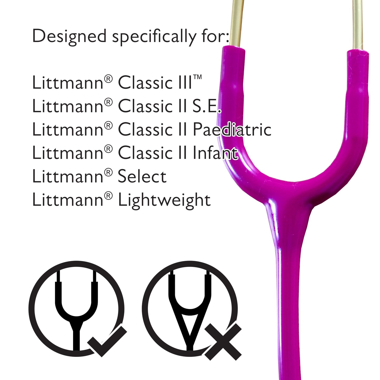 Pod Technical Classicpod mikrostetoskooppikotelo Littmann Classic -stetoskoopeille - violetti