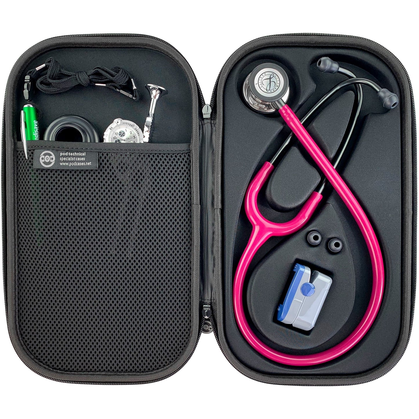Pod Technical Cardiopod II Stethoscope Case for all Littmann Stethoscopes - Smoke