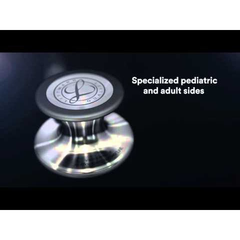 3M™ Littmann® Cardiology IV™ Stethoskop für die Diagnose, 6168, Black-Edition Bruststück, Schlauch in Marineblau, Schlauchanschluss und Ohrbügel in Schwarz, 69 cm