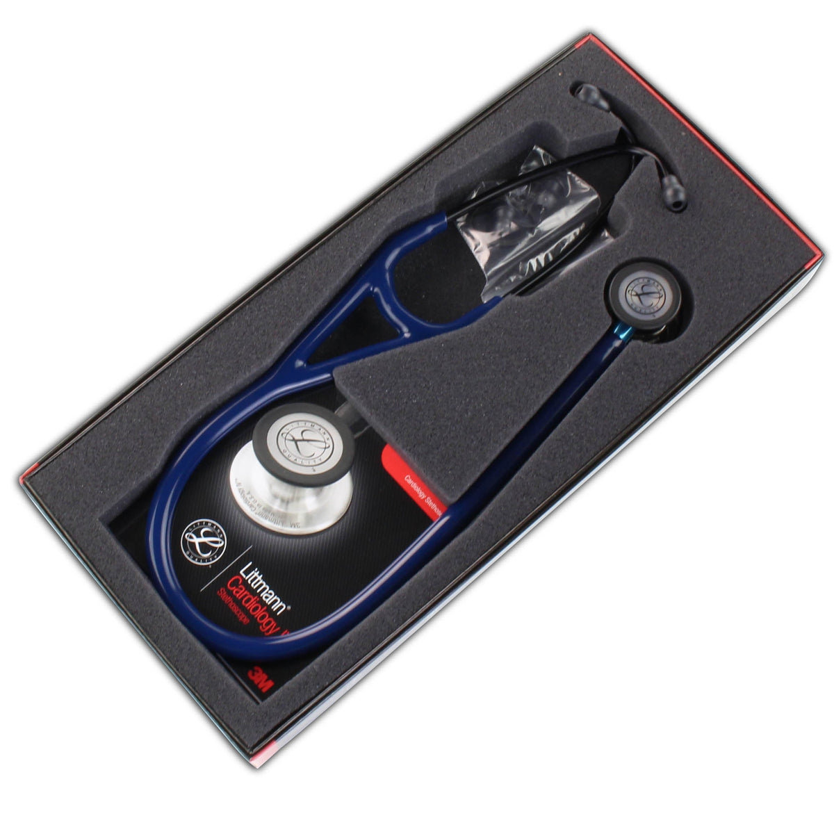 Set Di 4 Stetoscopi Cardiologici Professionali AAPRO – Colori: Nero, Blu, Grigio, Rosso (Mod. B-792) - Foto 1