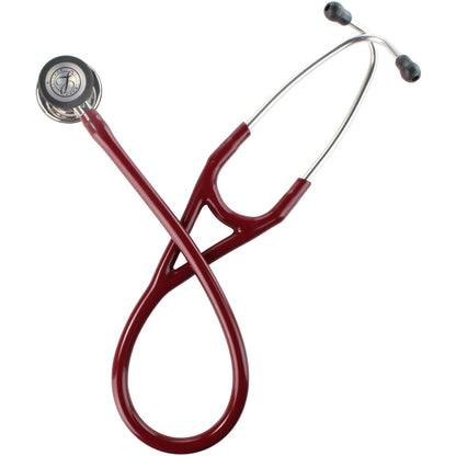 Stetoskop 3M™ Littmann® Cardiology IV™ Diagnostic, membranski nastavek in koren visoki sijaj, bordo rdeča cev, slušalke iz nerjavnega jekla, 68,5 cm, 6170