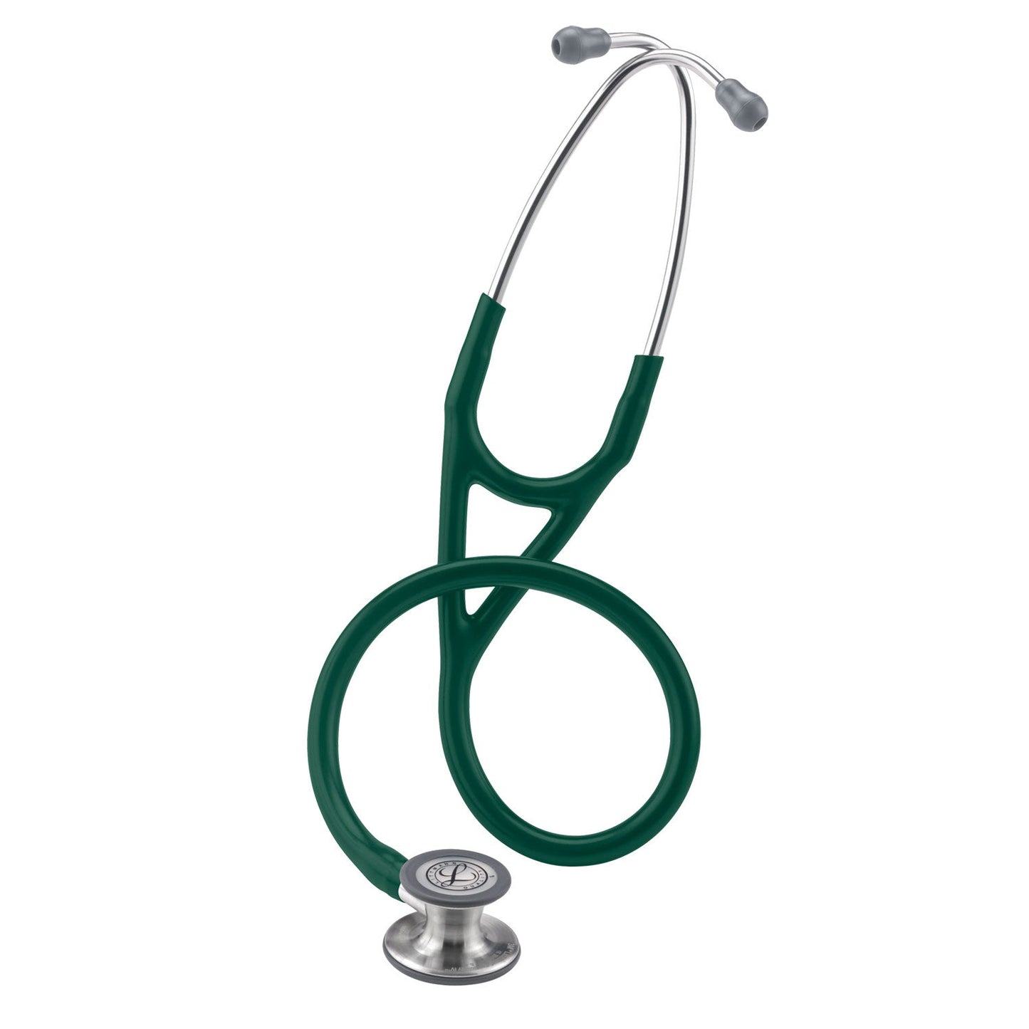 Fonendoscopio diagnóstico 3M™ Littmann® Cardiology IV™, campana de acabado estándar, tubo verde oliva oscuro y vástago y auricular de acero inoxidable, 68,5 cm, 6155